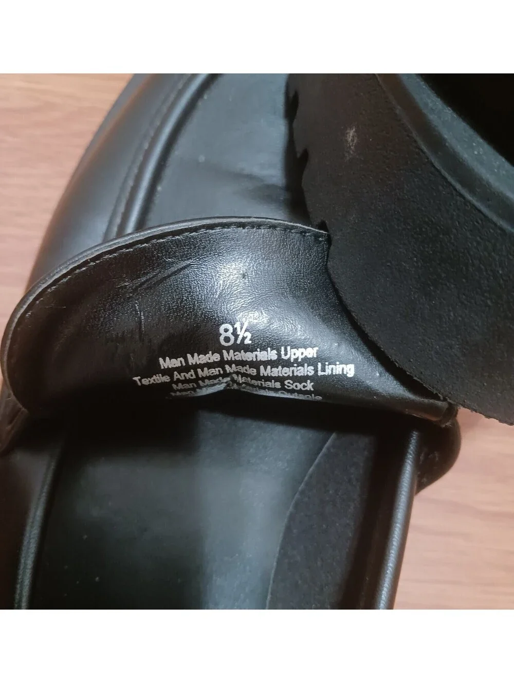 Women's black Penny Loafers  Shoes Size 8.5  and heels  are 2